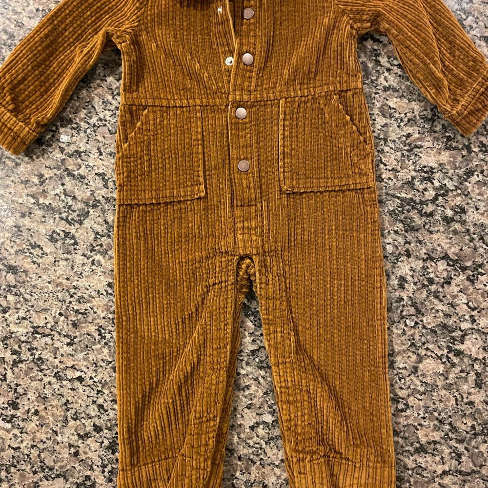 Cat & Jack Tan Corduroy Baby Outfit